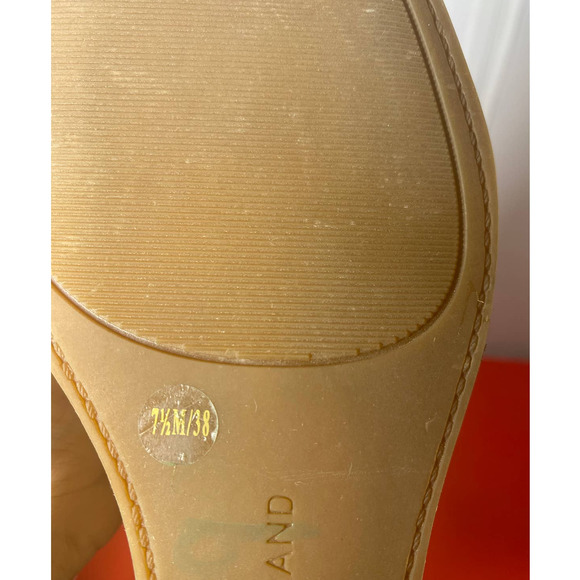 Lucky Brand Booties Tan Suede Side Zip High Wedge Heel Ankle size 7.5 M NWT - Picture 7 of 10